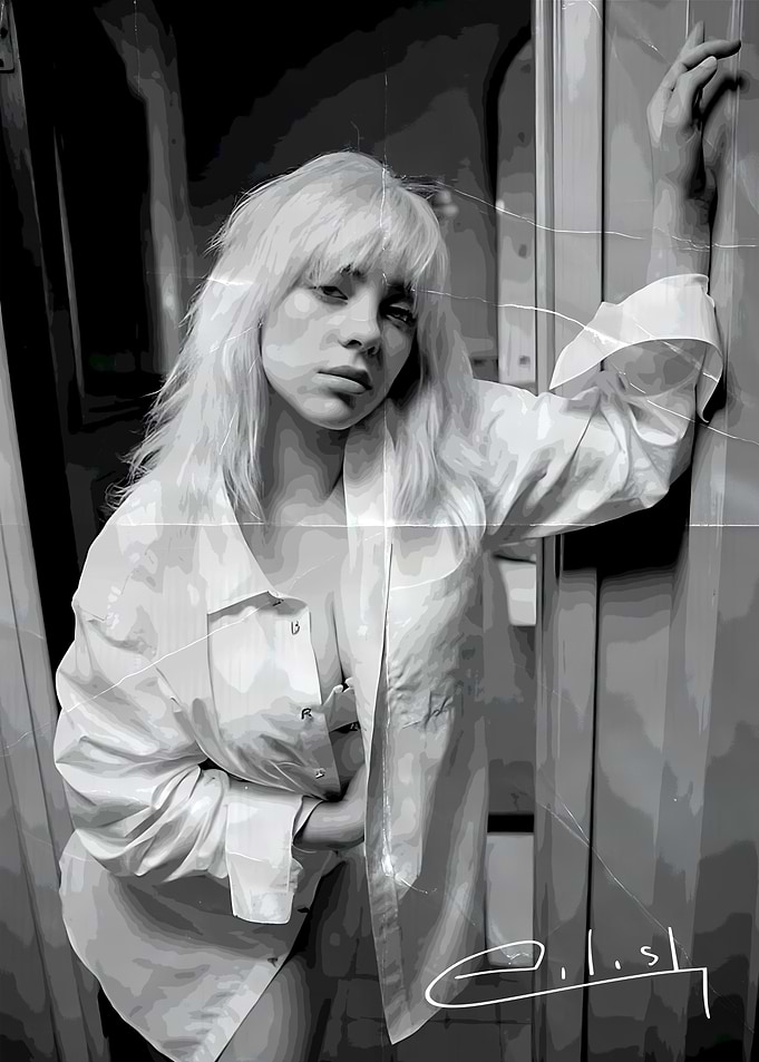 Billie Eilish in White Shirt