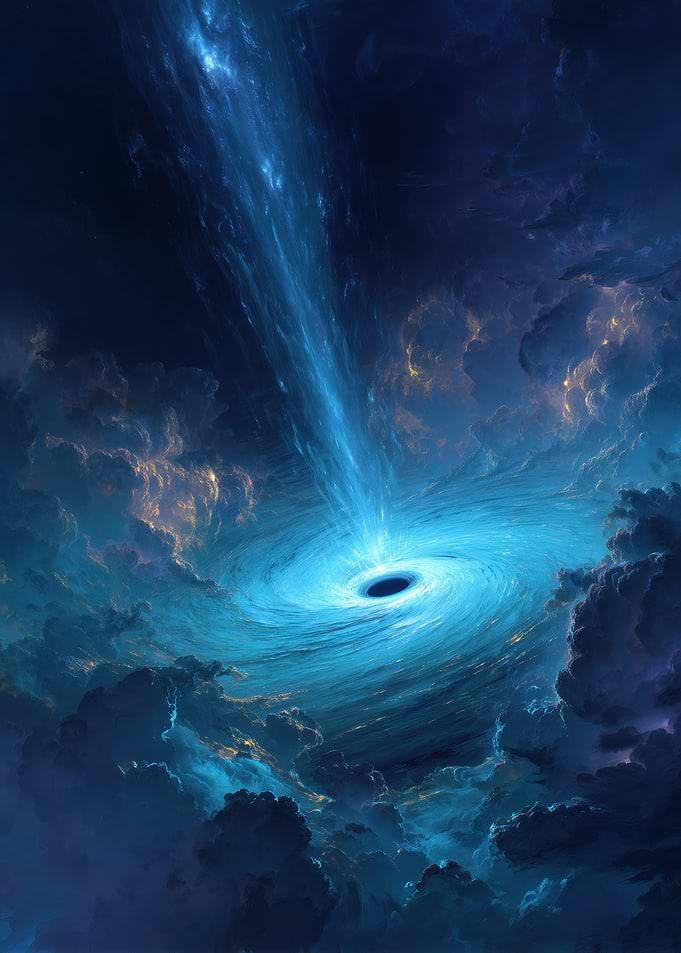 Cosmic Black Hole with Blue Energy