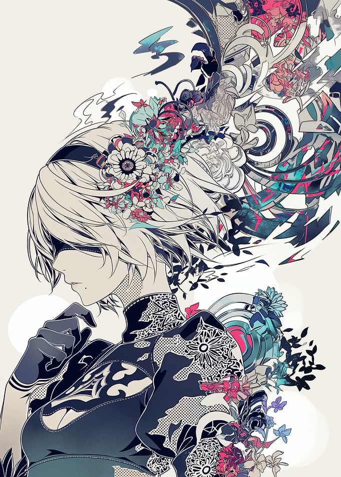 2B with Floral Embellishments