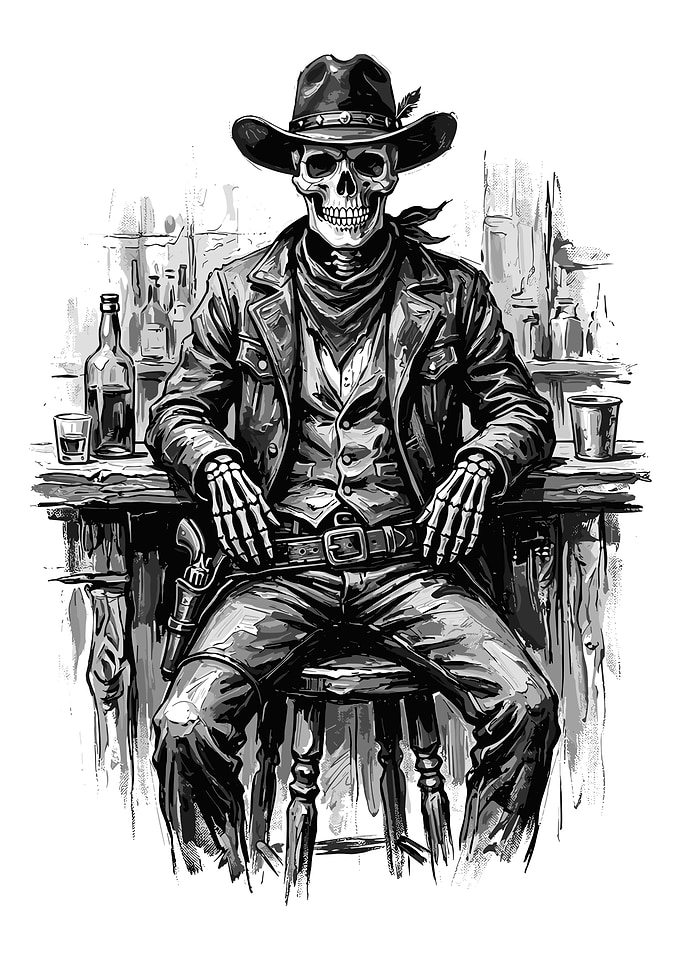 skeleton cowboy