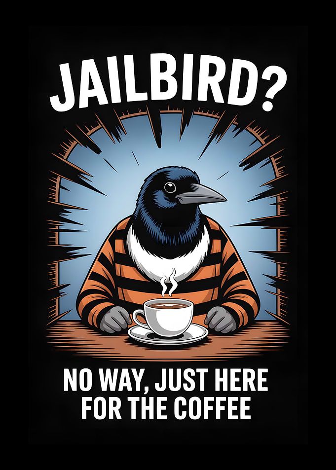 Jailbird? No, Just Here for Coffee