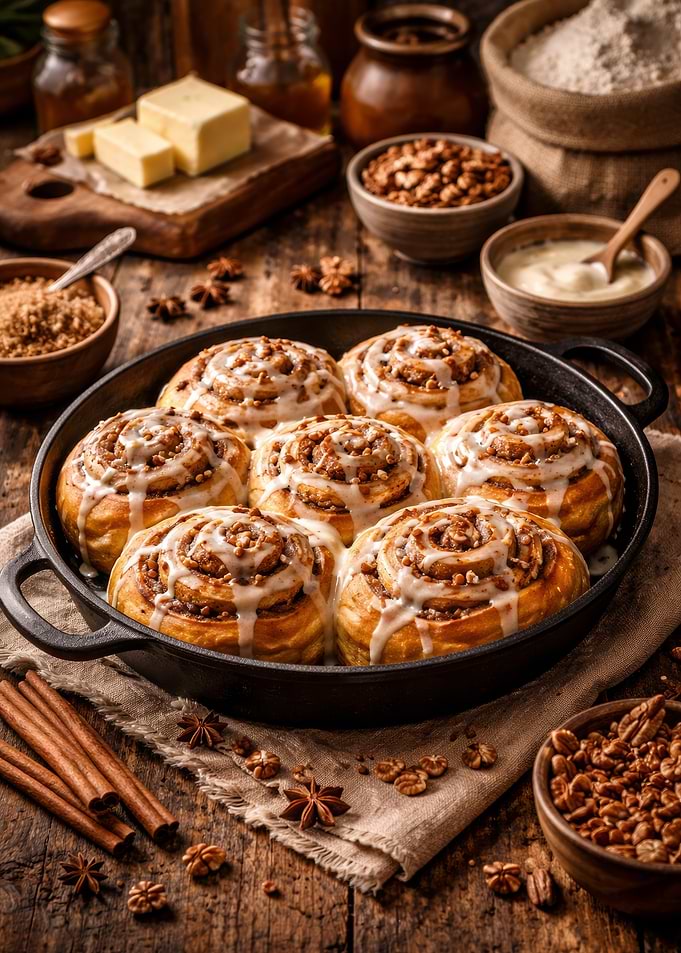 Freshly Baked Cinnamon Rolls