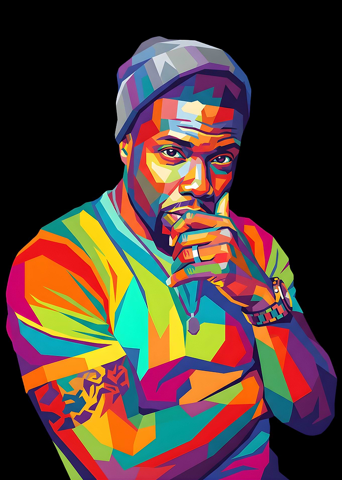 Kevin Hart Pop Art Portrait
