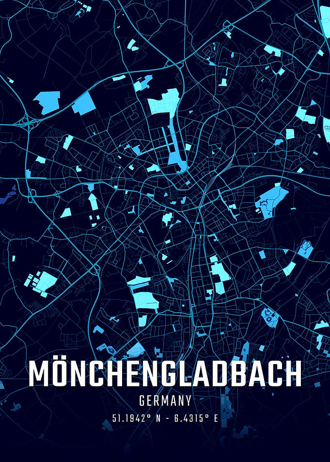 Mönchengladbach Midnight City Map