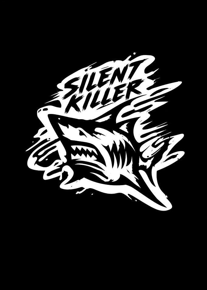 Silent Killer Shark Graphic