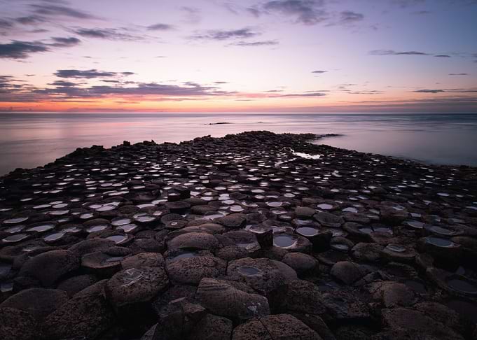 Giant's Causeway at Sunset