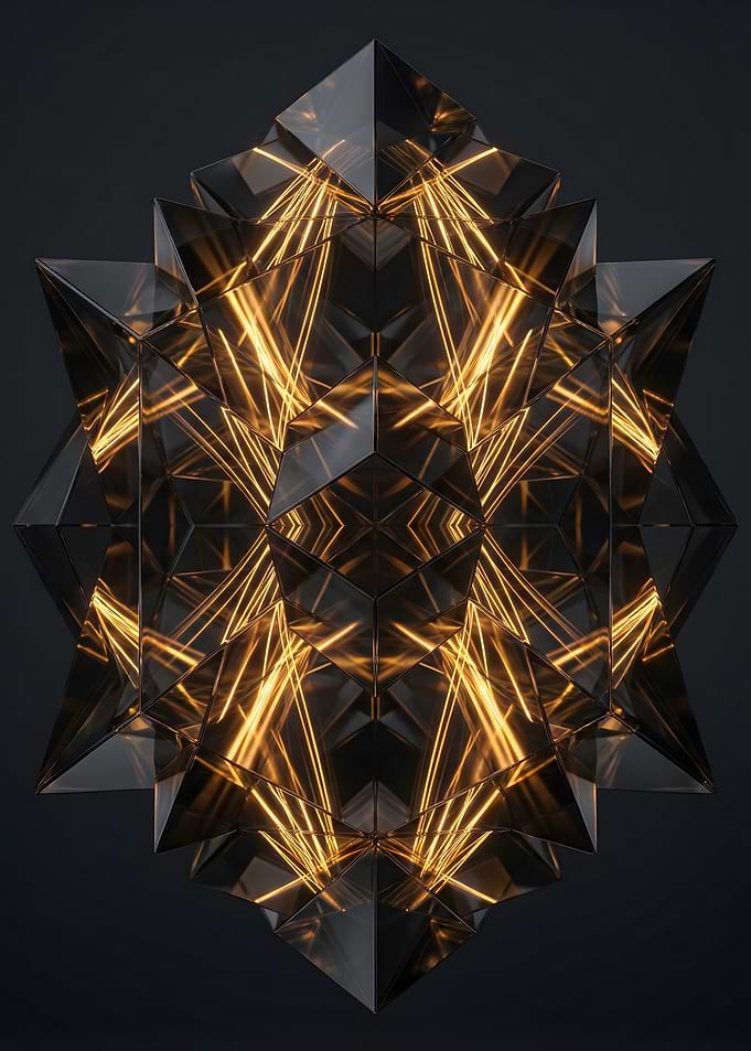 Geometric Crystal with Golden Light