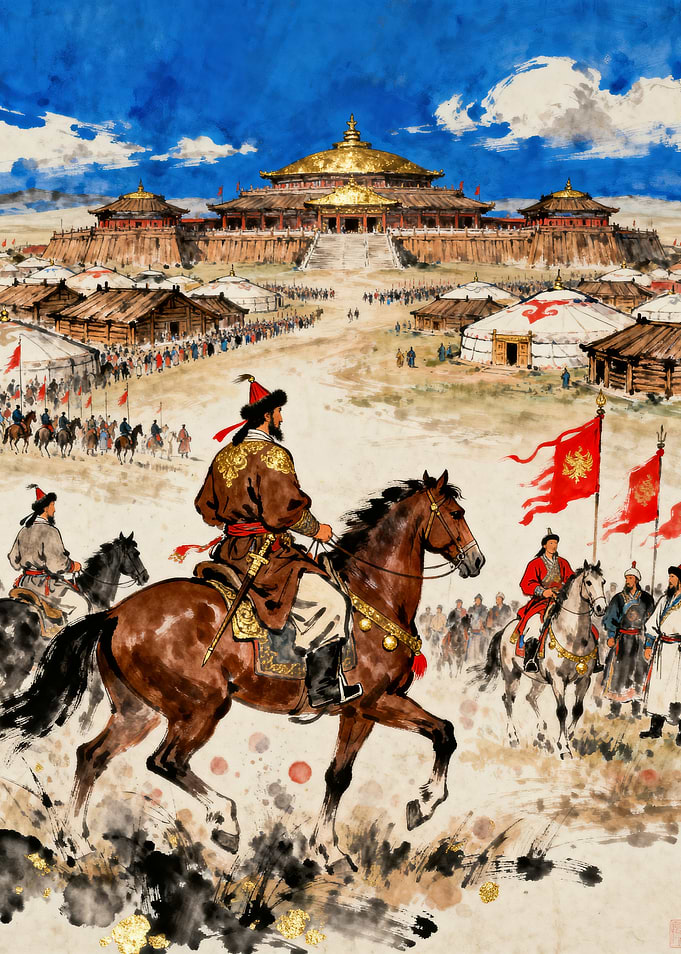 Mongol Empire procession