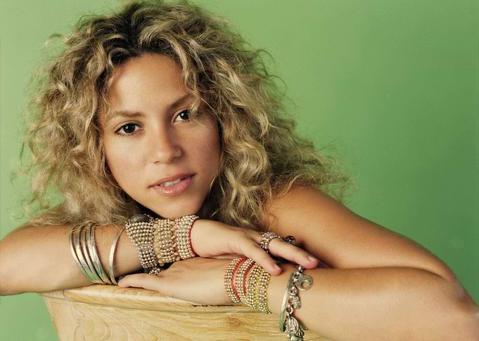 Shakira Posing with Bracelets