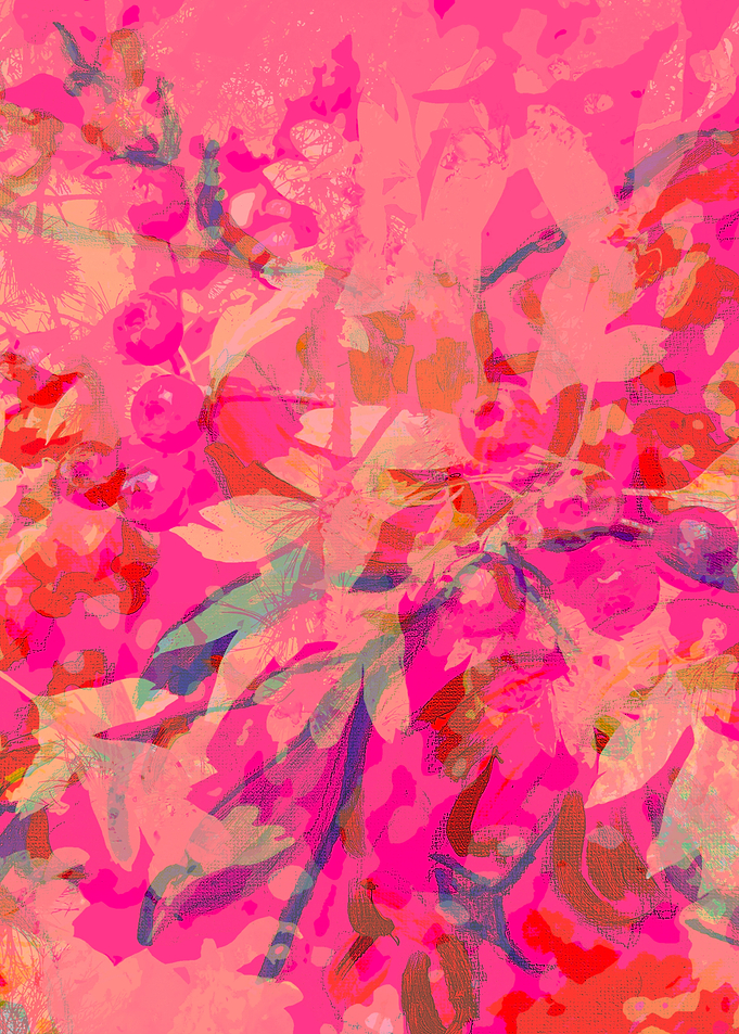 Vibrant Abstract Floral Pattern