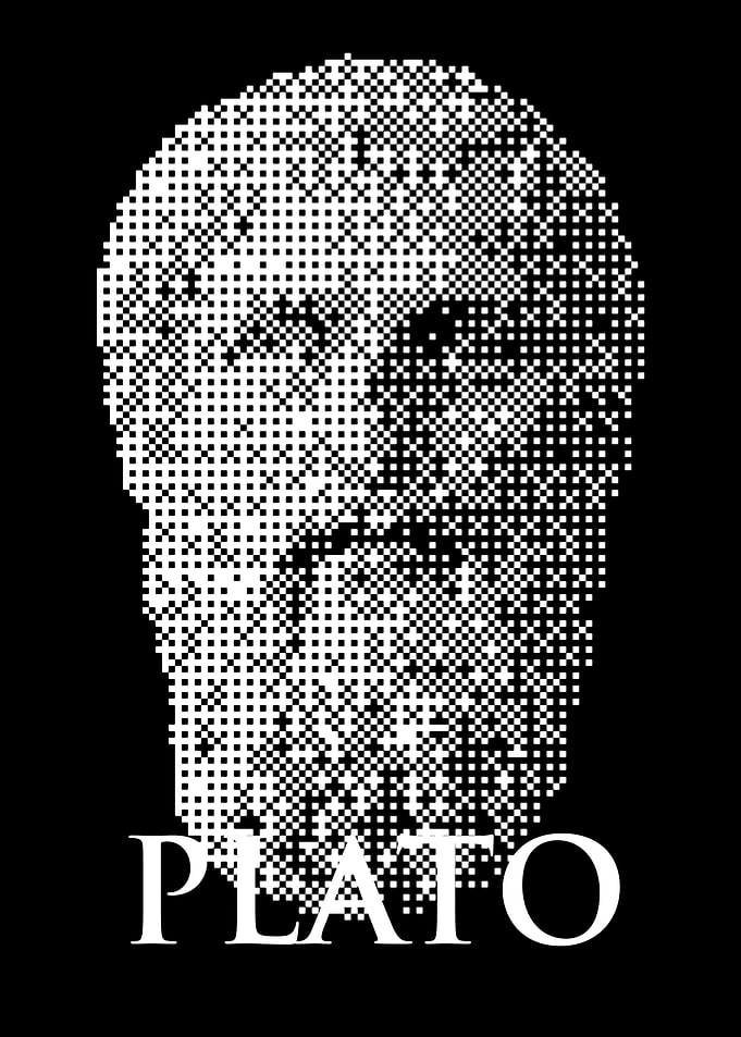 Plato Pixel Art Portrait