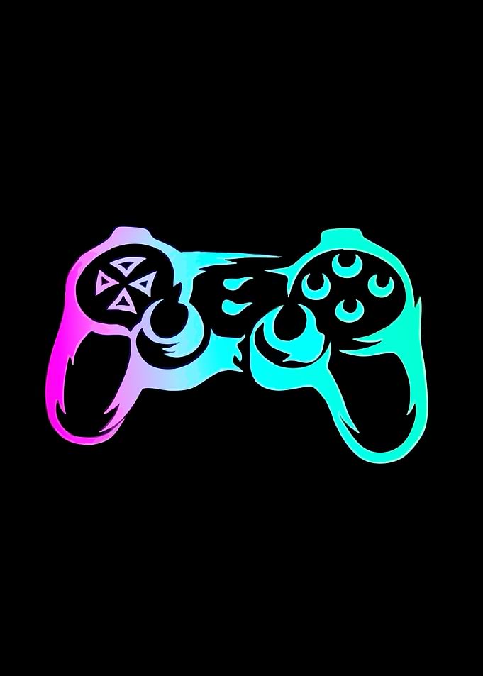 Gradient Game Controller Silhouette