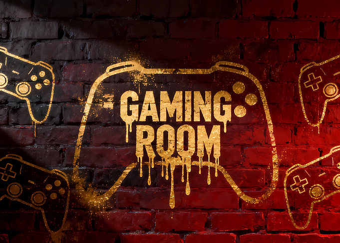 Gaming Room Graffiti Art