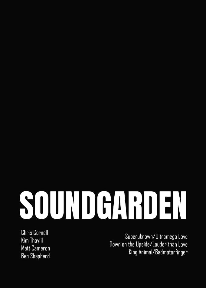 Soundgarden Band and Album List