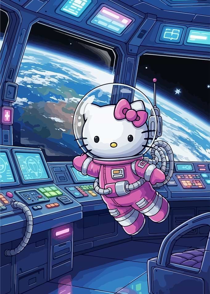 Hello Kitty in Space