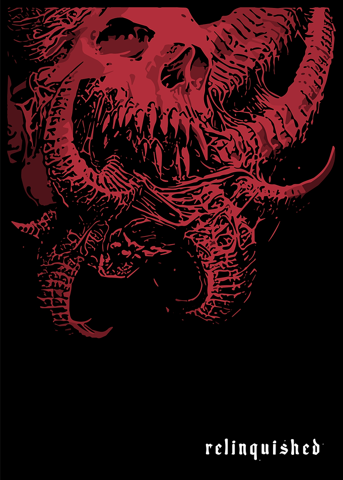 Demonic Skull with Horns