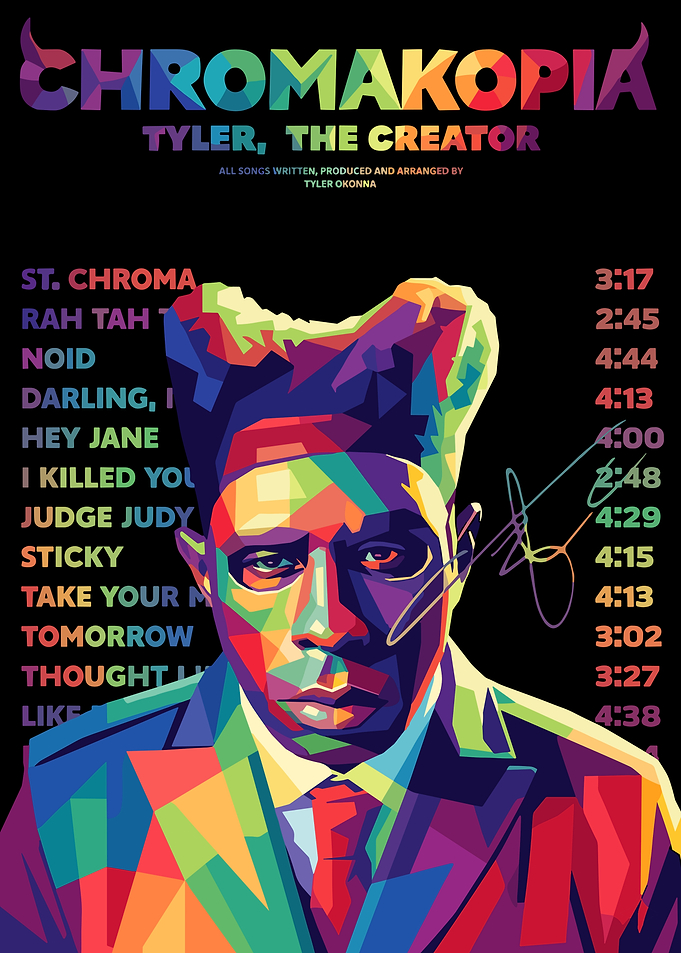 Tyler, The Creator Chromakopia Poster