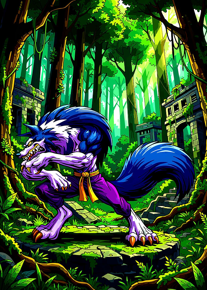 Werewolf in a Jungle Temple
