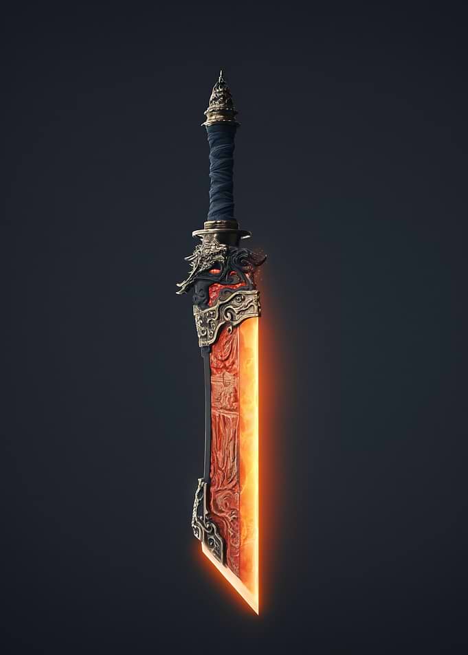 Fantasy Glowing Sword