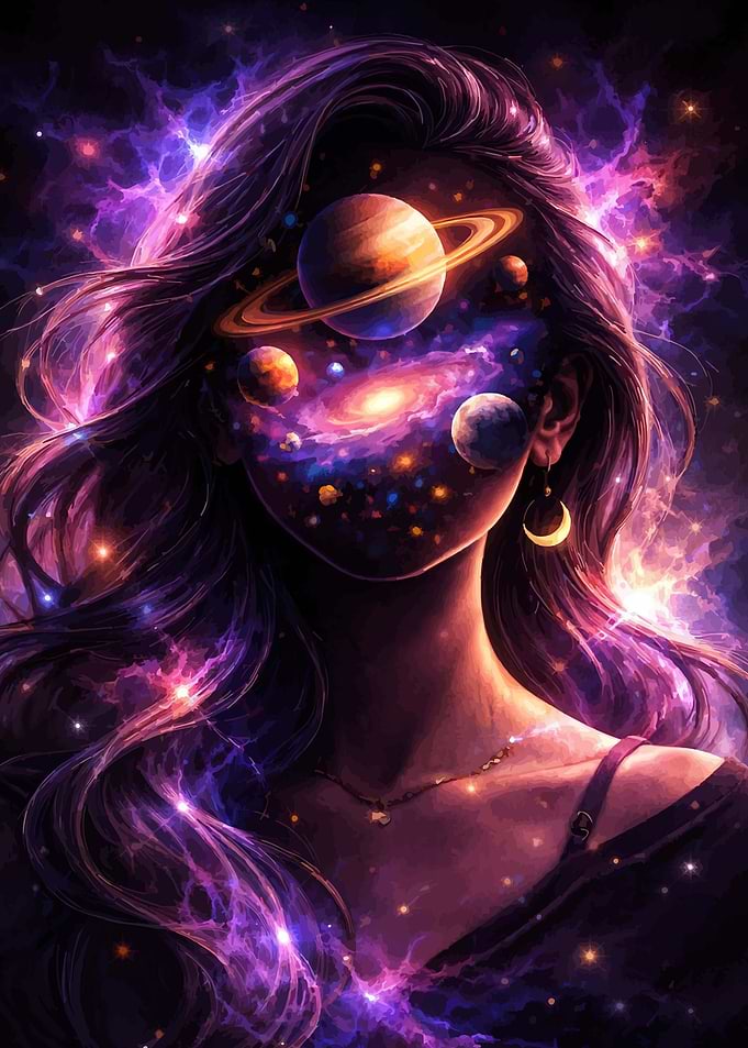 Cosmic Woman Portrait
