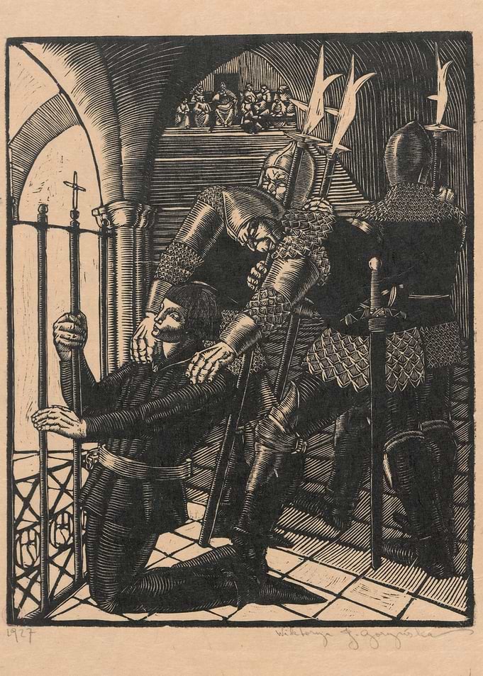 Medieval Knights and Prisoner