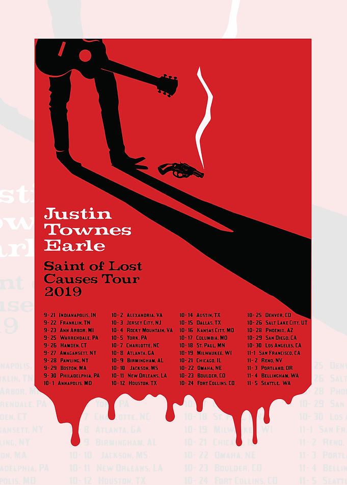 Justin Townes Earle Tour Poster
