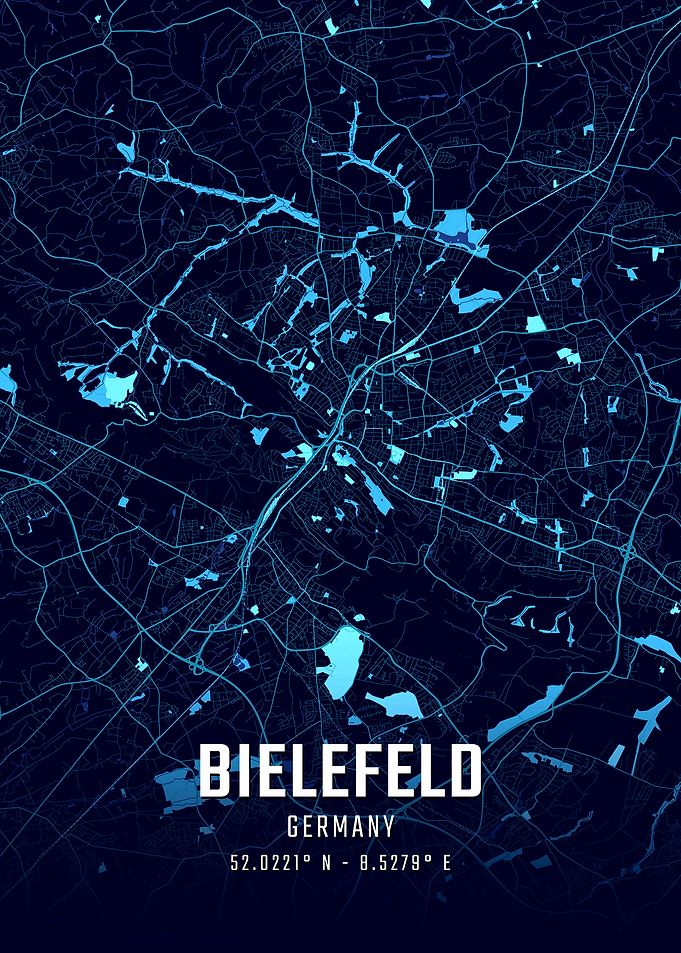 Bielefeld Midnight City Map
