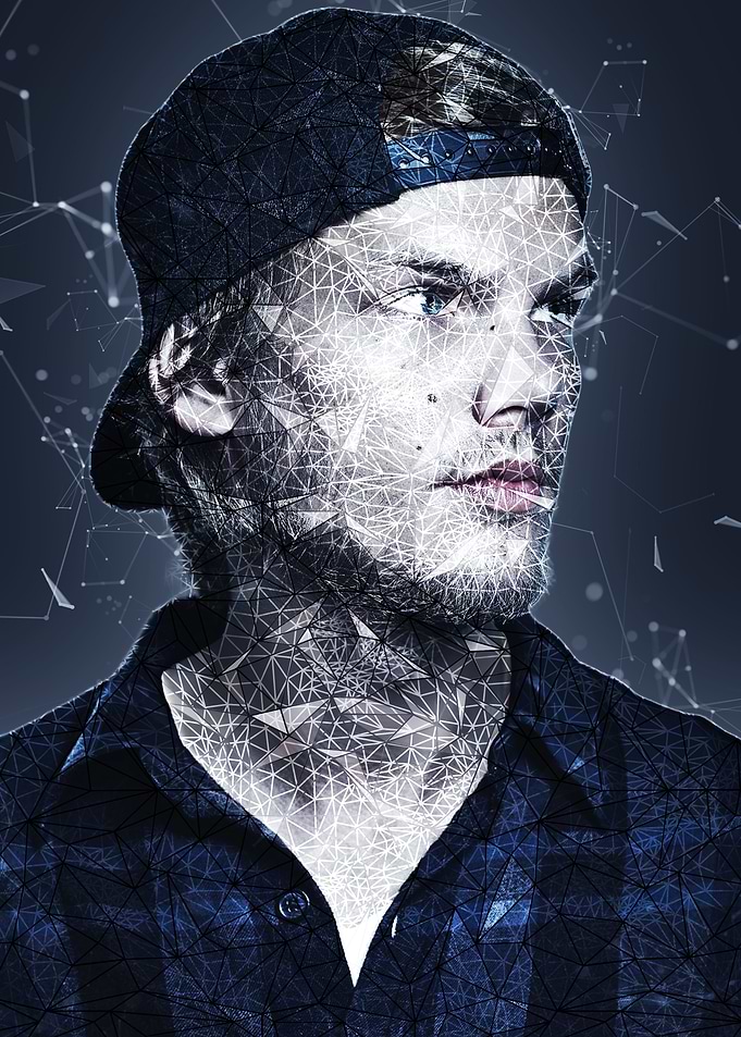 Avicii Geometric Portrait