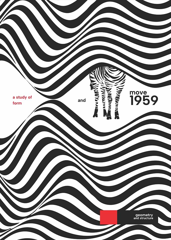 Zebra in Optical Illusion Waves