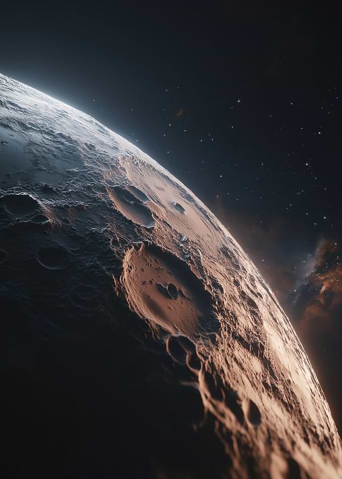 Close-up of the Moon's Surface