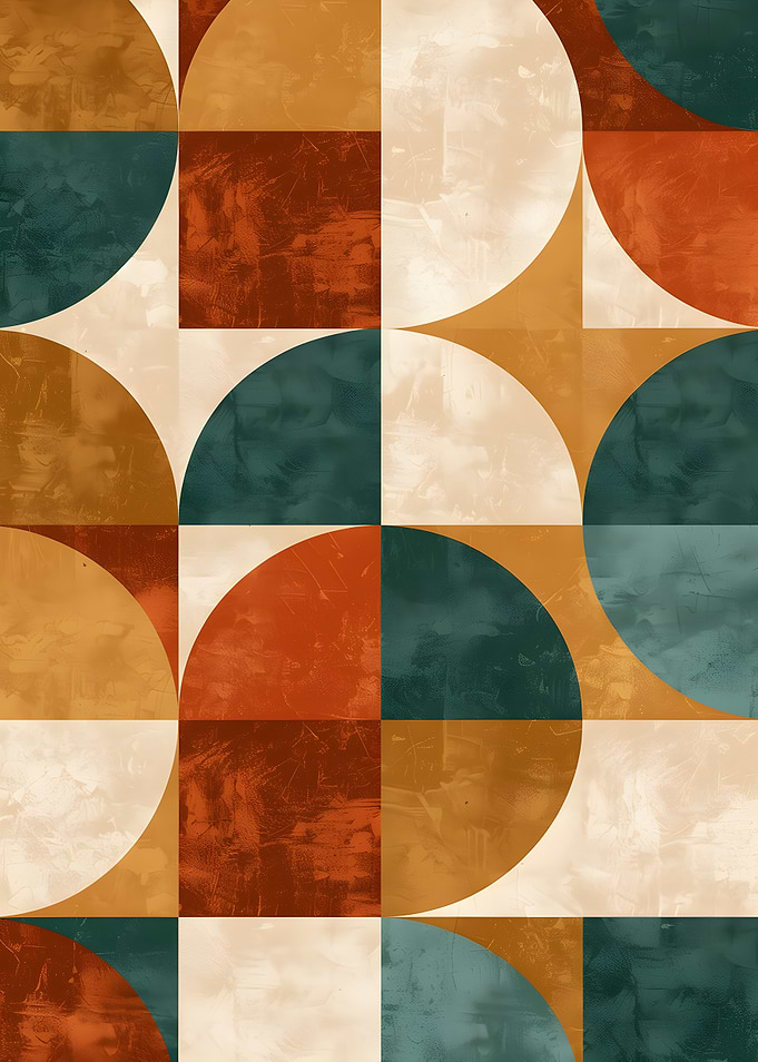 Geometric Mid-Century Modern Pattern