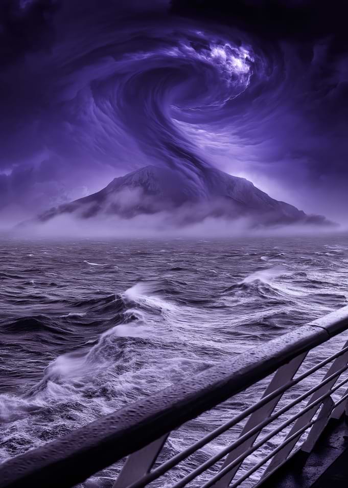 Stormy Seas and Mountain Vortex