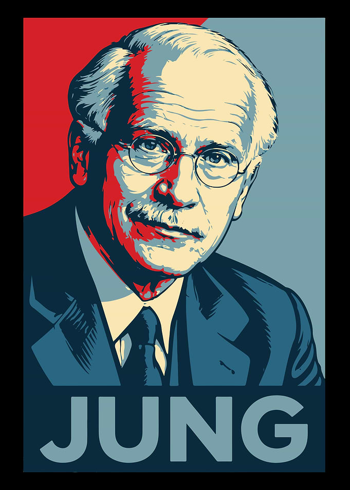 Carl Jung Portrait Poster
