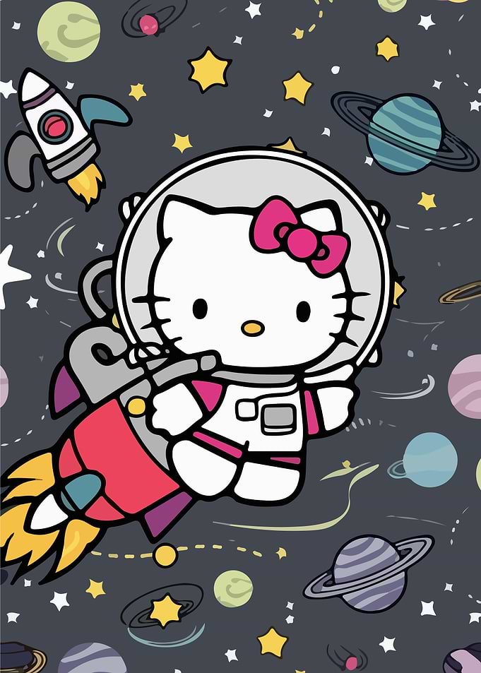 Hello Kitty Astronaut in Space