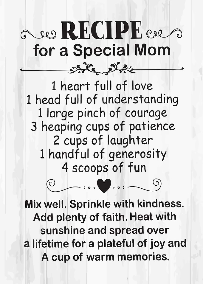 Recipe for a Special Mom