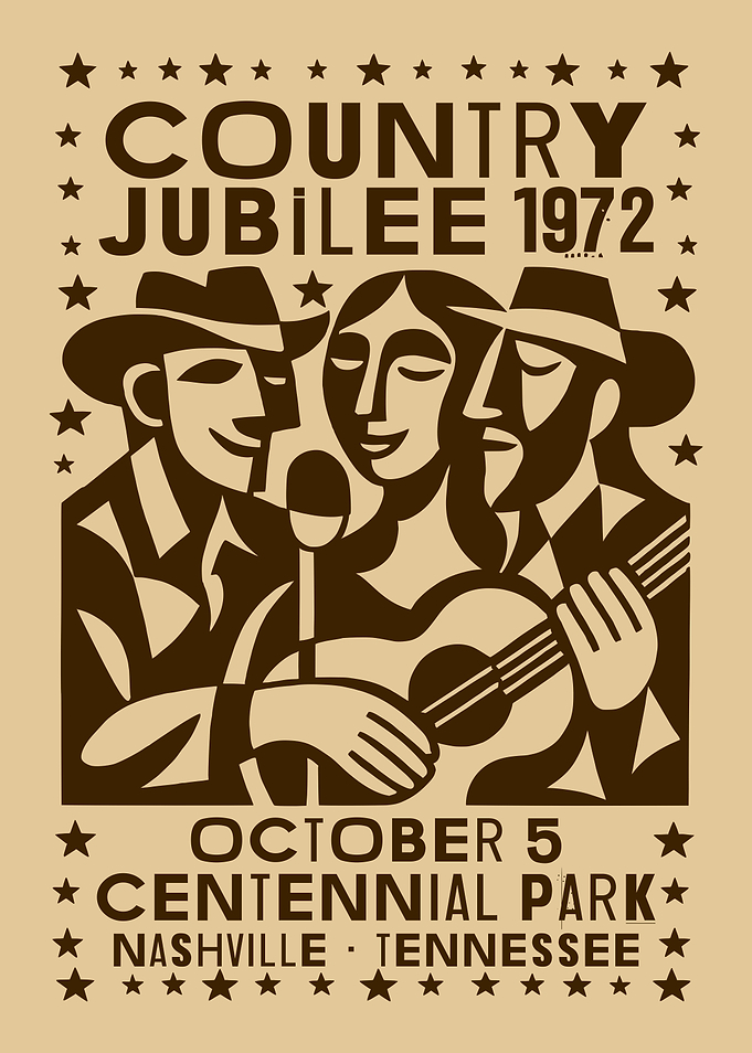 Country Jubilee 1972 Poster