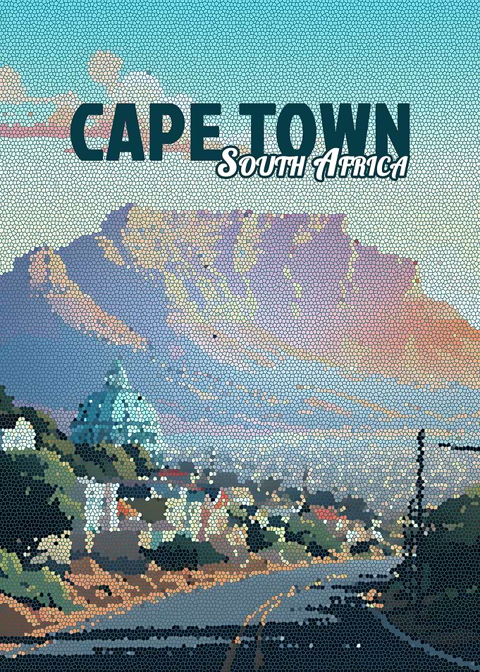 Cape Town South Africa Mosaic Art