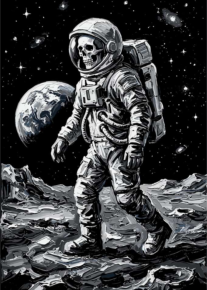 skeleton astronaut