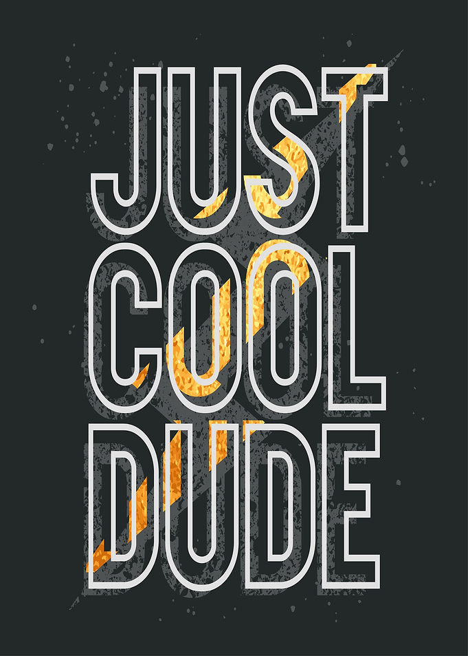 Just Cool Dude Text Art