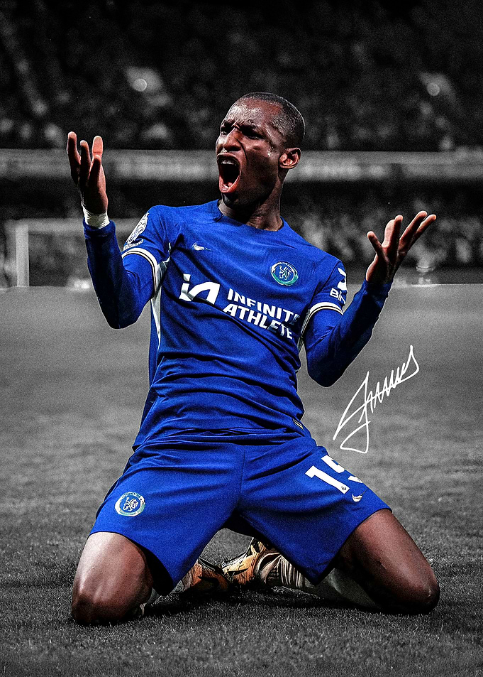 Nicolas Jackson Celebrating
