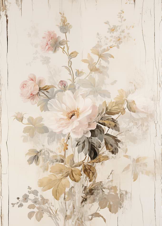 Vintage Floral Painting