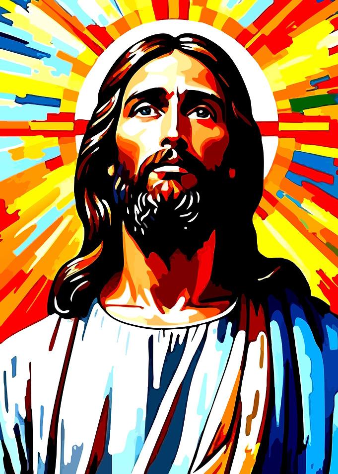 Jesus Christ with Radiant Halo