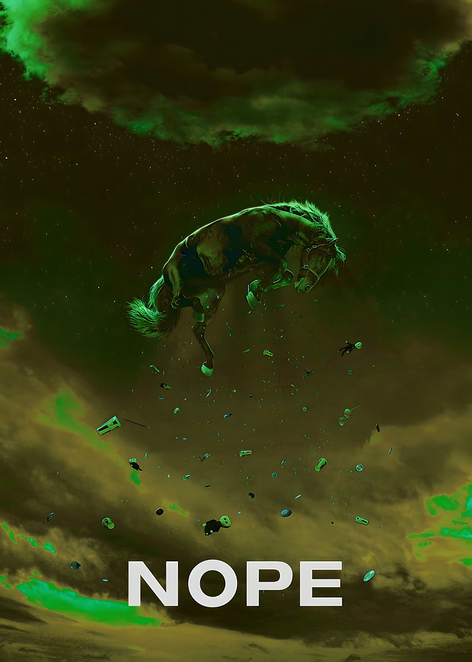 Nope Movie Poster with Horse