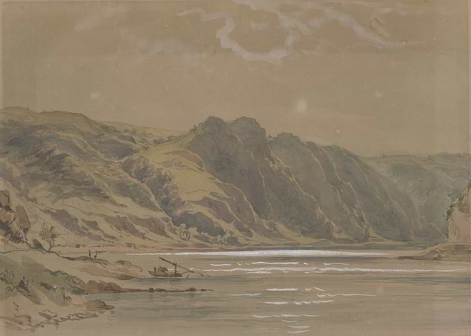 Coastal Landscape with Boat