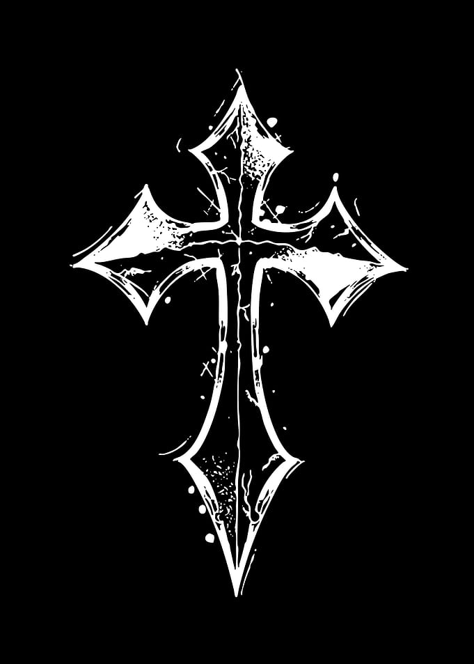 Gothic Cross Illustration