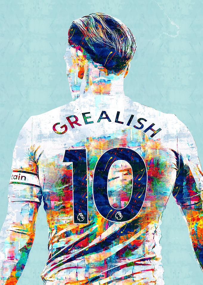 Jack Grealish Soccer Jersey Art