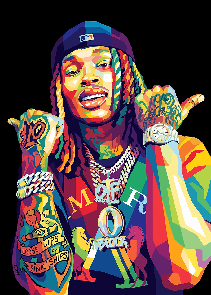 King Von Pop Art Portrait