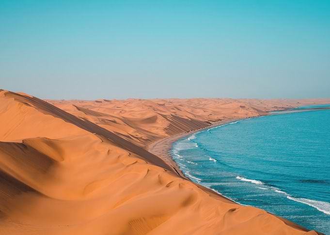 Desert Dunes Meet the Ocean