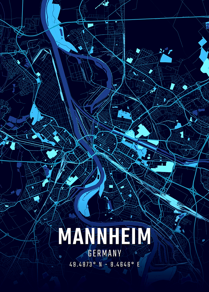 Mannheim Midnight City Map