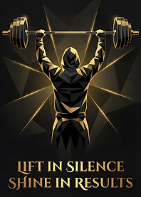 Weightlifter with Inspirational Text